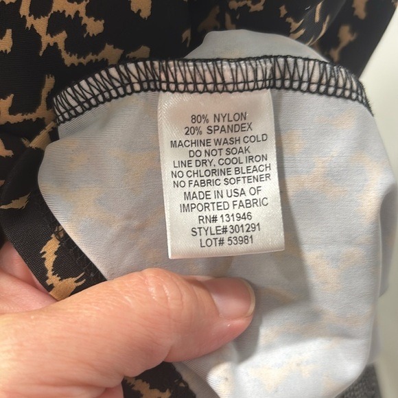 Jude Connally Leopard ruffle tank blouse size XL - Picture 6 of 8